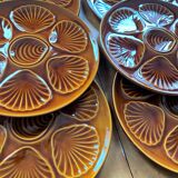 Set of 6 shell plates