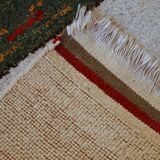 Tapis vintage fait main Gabbeh du Moyen-Orient 140cm x 215cm (1960s)