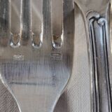 12 SOH Silver Metal Table Forks