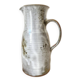 Enamelled terracotta pitcher