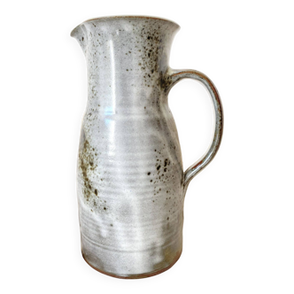 Enamelled terracotta pitcher
