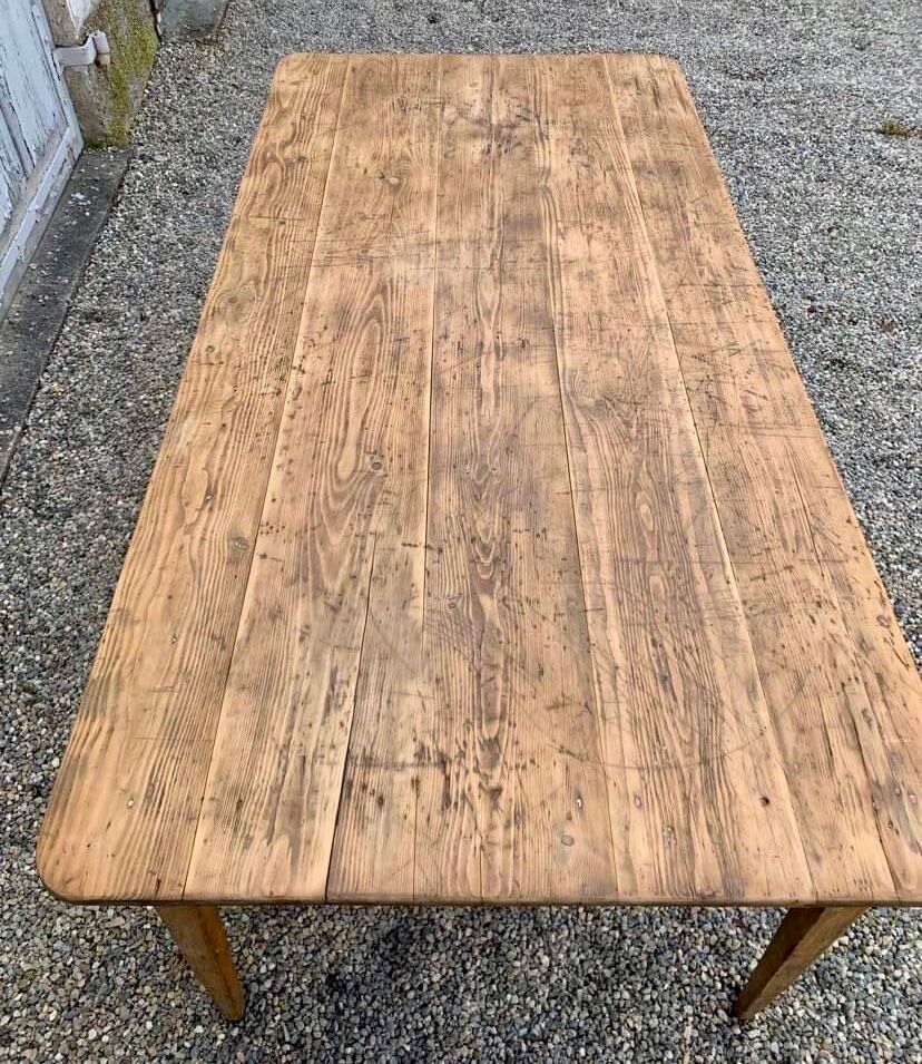 Large bistro table old farmhouse table solid wood Length 200 x Width 98 cm