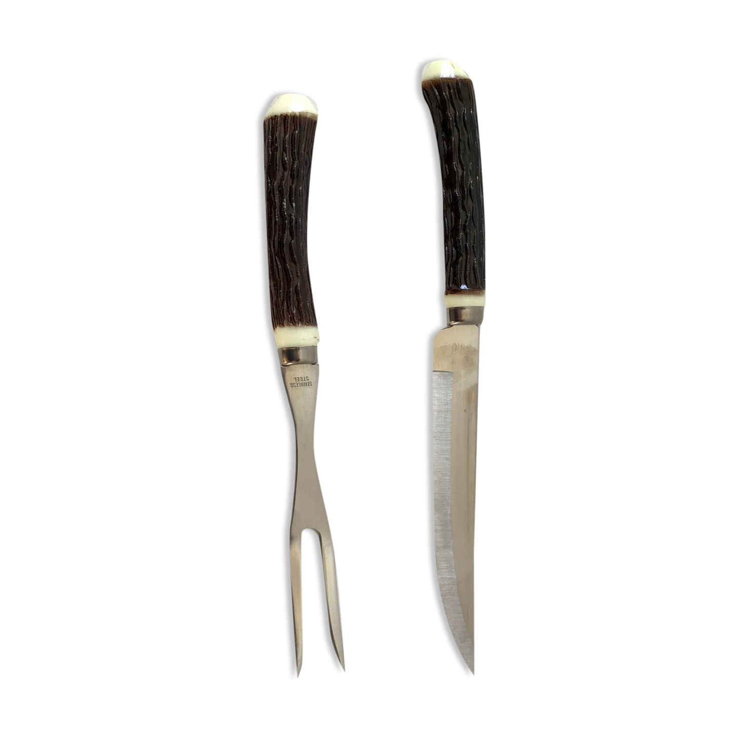 Duo of meat cutlery 70s