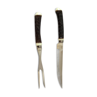 Duo of meat cutlery 70s