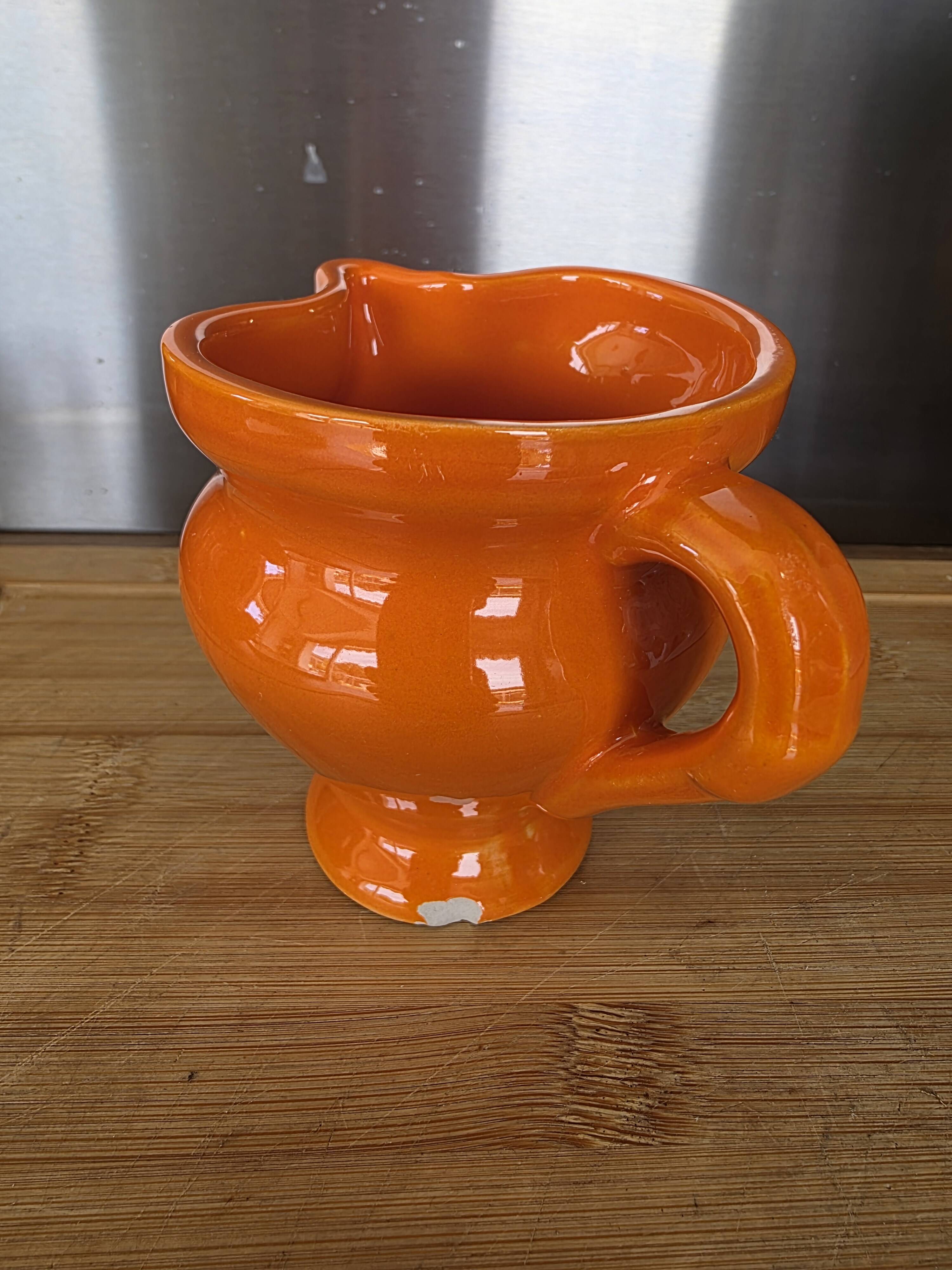 Vintage orangeade service Vallauris – Orange Pop jug + 6 cups