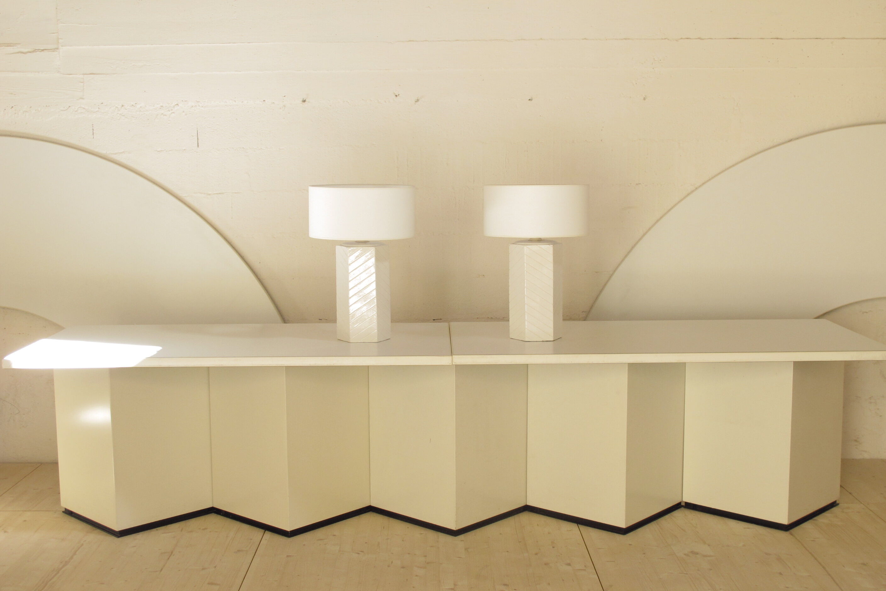 Paire de lampes en céramique 1980s