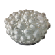 Round ceiling lamp in bubbled glass / vintage 60s-70s