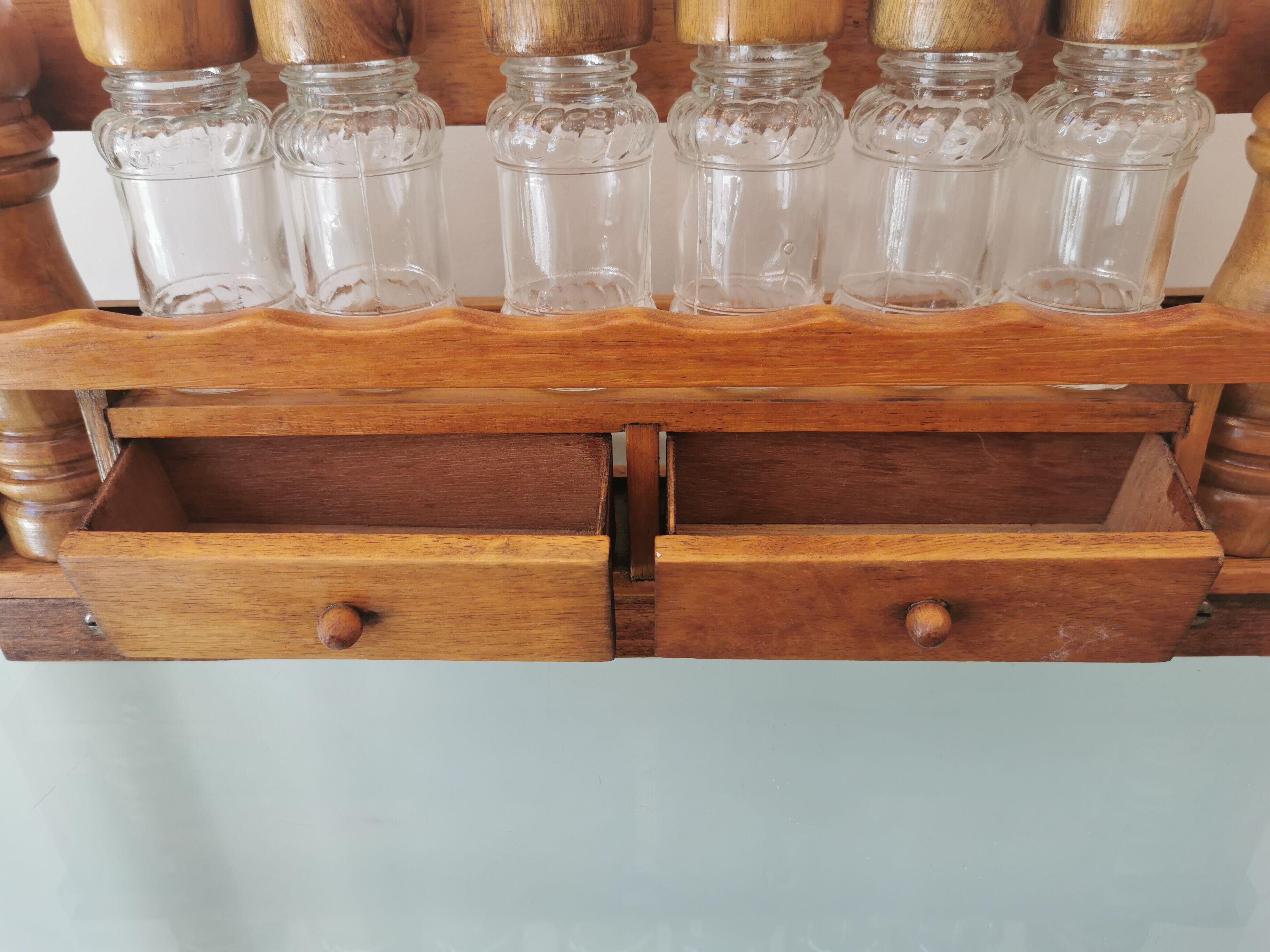 Wooden spice wall servant 60s/70s