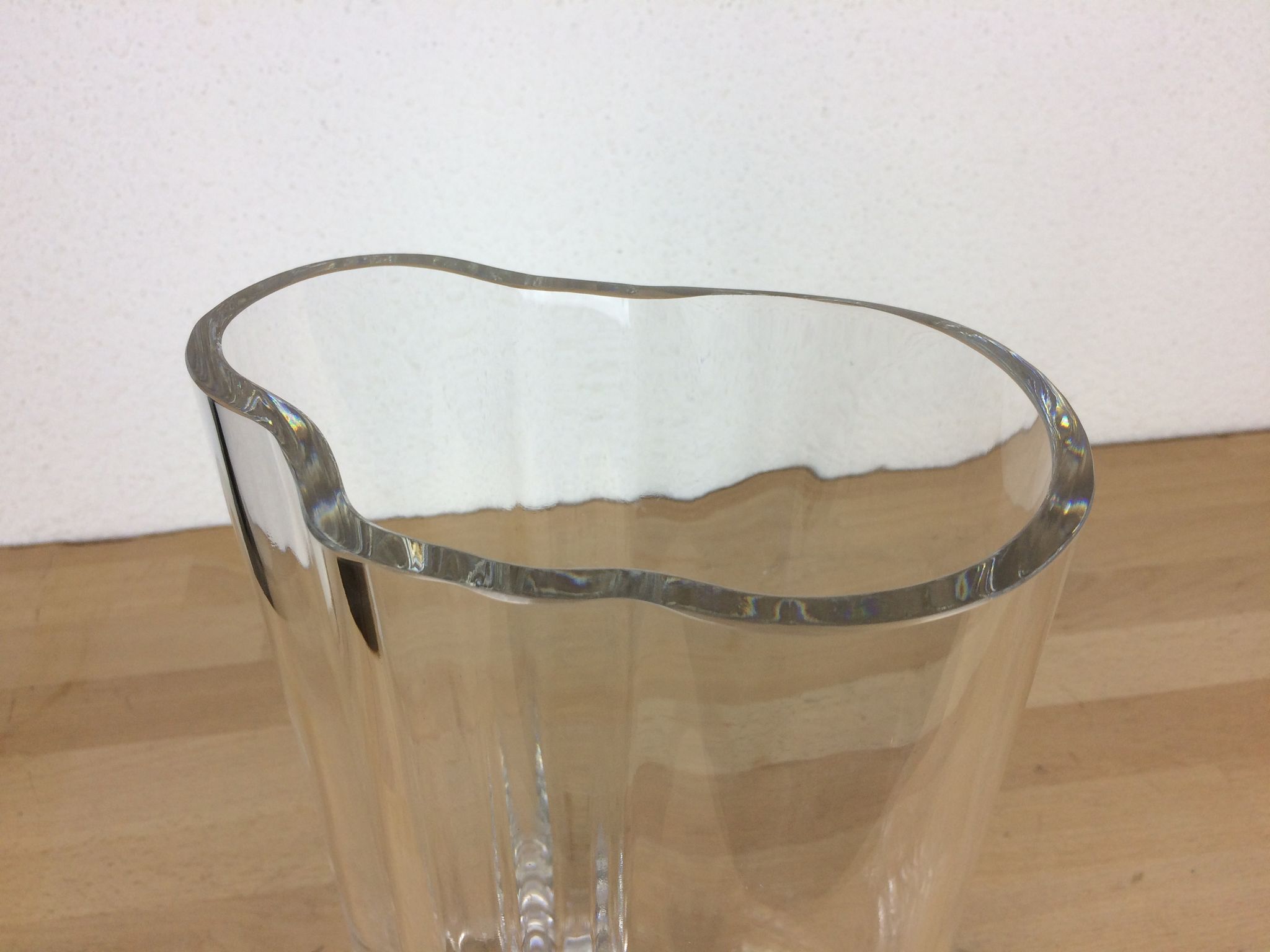 Vase Orrefors in crystal 27 cm, Scandinavian