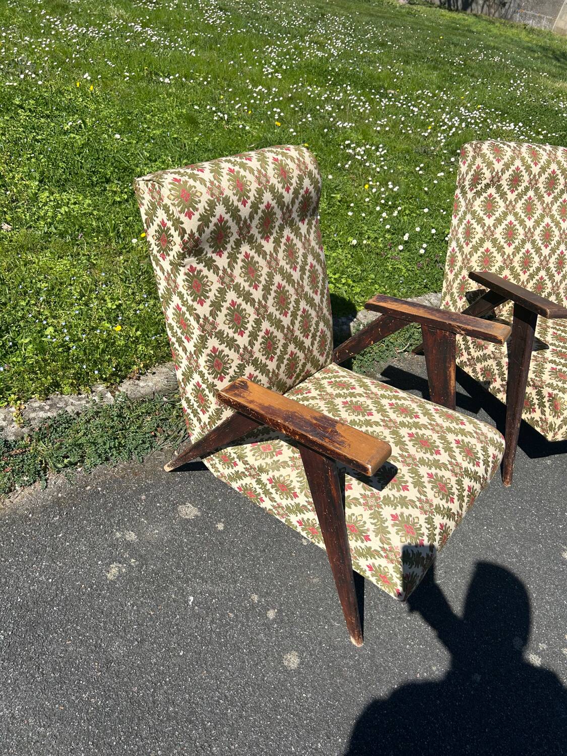 Set of 2 vintage Scandinavian armchairs 50's/60's