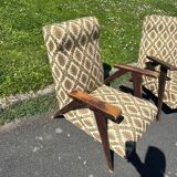 Set of 2 vintage Scandinavian armchairs 50's/60's