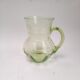 Art Deco carafe in pistachio green glass