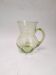 Art Deco carafe in pistachio green glass