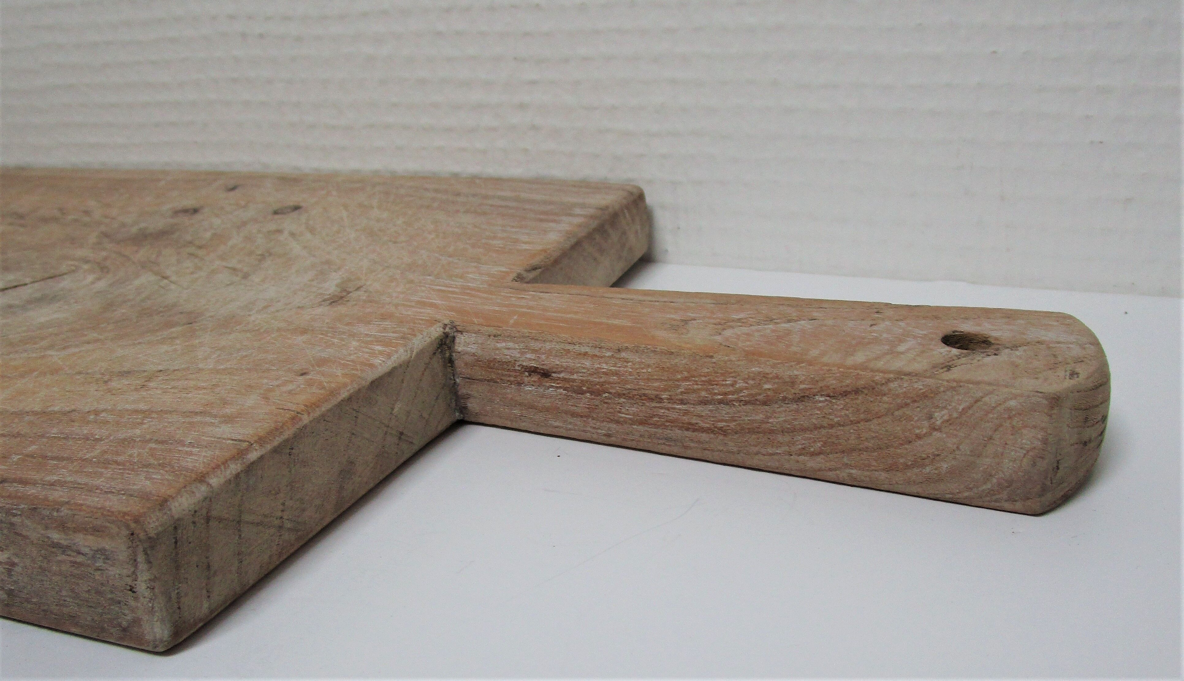 Cutting board solid wood patinated vintage