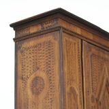Painted Folk Art Bridal Cupboard