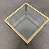 Glass and brass sofa tip from the 70s