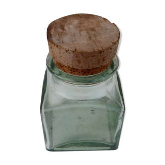 Old glass pharmacy jar