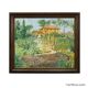 Vintage oil painting of a Mediterranean village, Alexander Michael 1975.