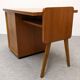 Modernist desk in blonde rosewood, France circa 1960.