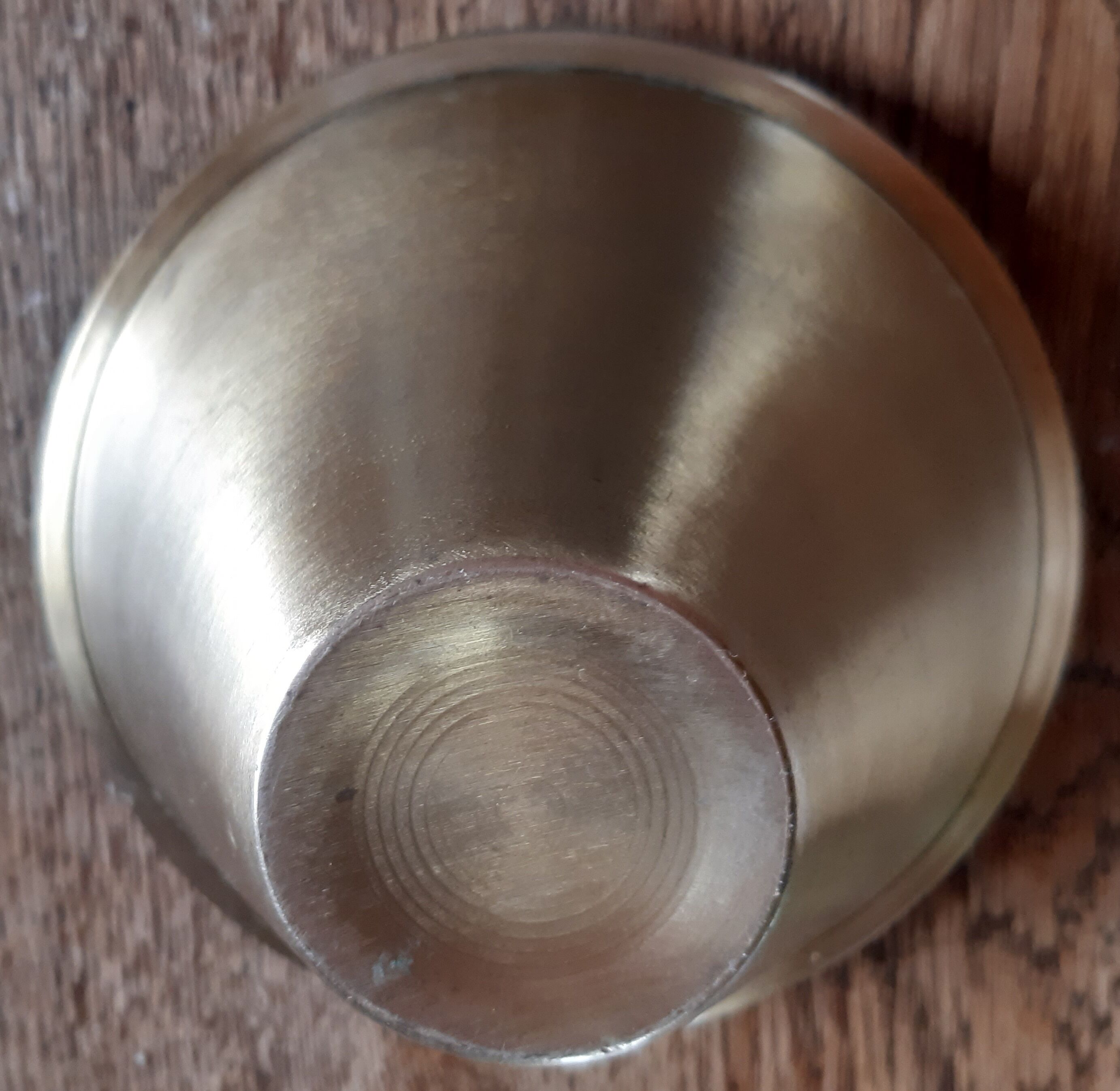 Brass pencil pot, design.