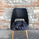 Velvet and skai chair