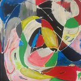 Signed abstract painting from 1992