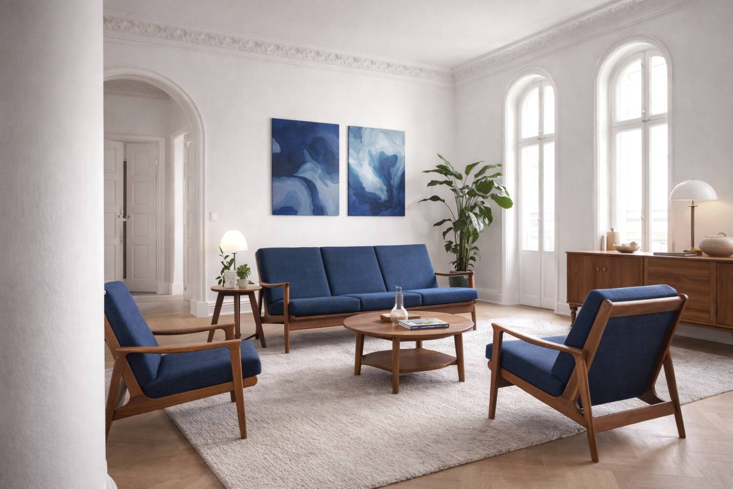 Vintage Mid-Century Australian Modern Teak Sofa & Armchairs by Parker Furniture