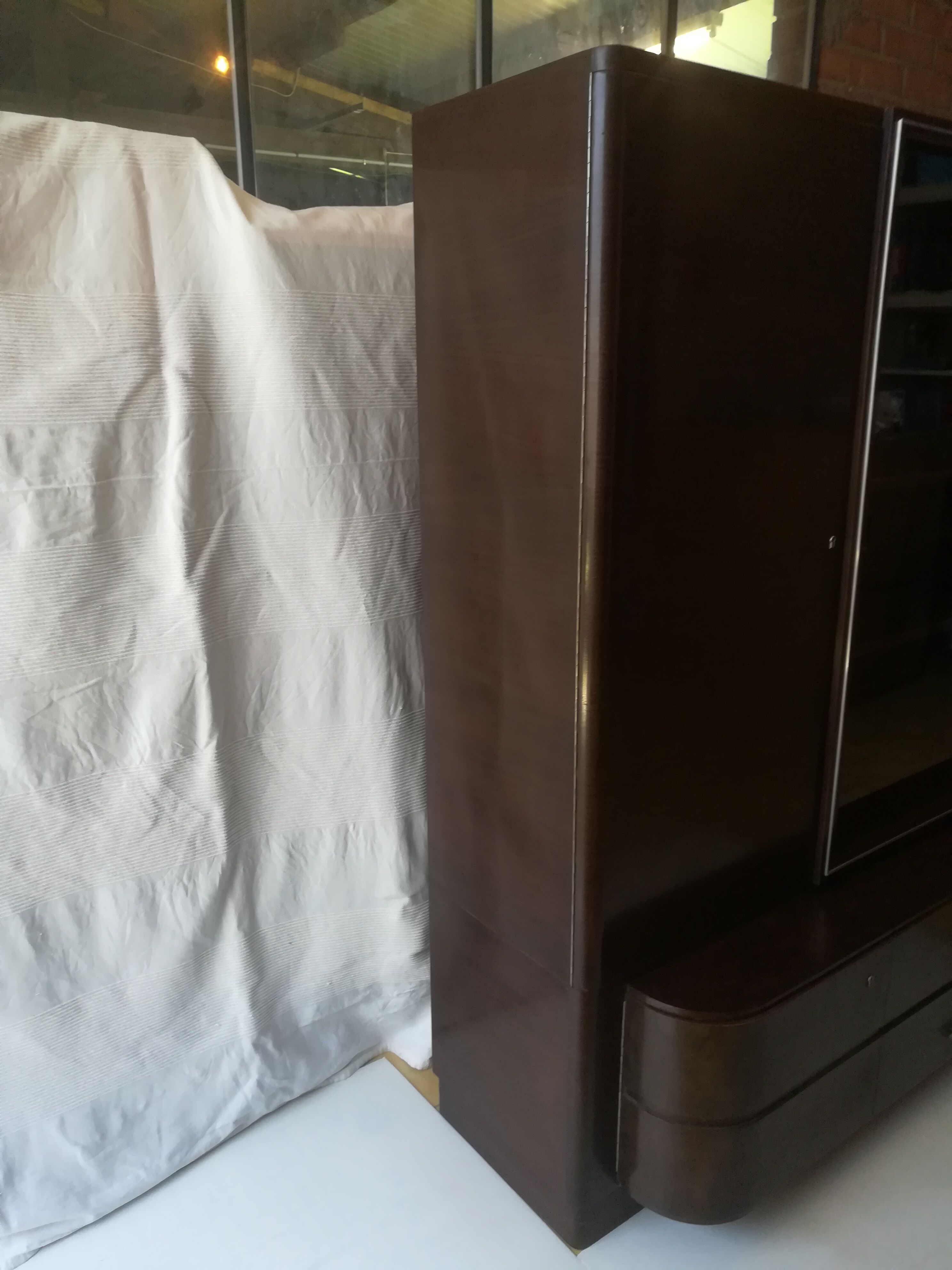 Rosewood art deco library