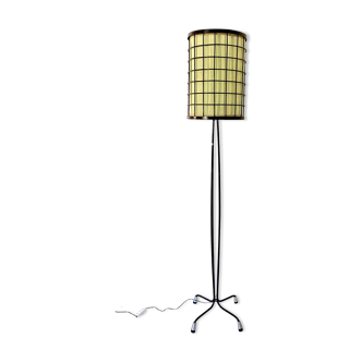 Metal cage floor lamp 1950