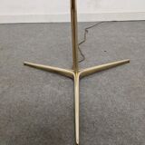 Minimalist bronze and brass floor lamp from the 50s/60s