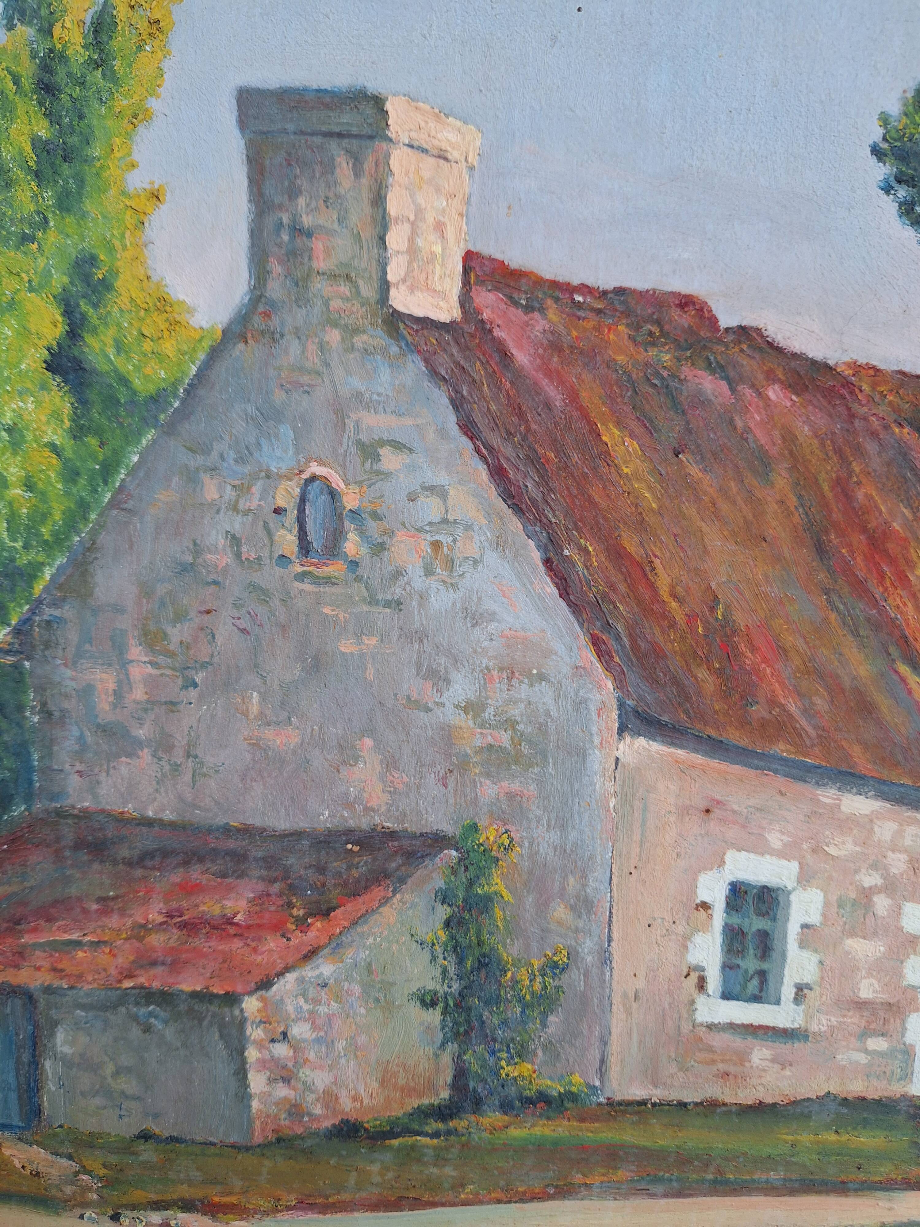 Old landscape painting