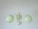 Vintage Elegant Pendant Lamp, Shabby Chic White Chandelier, Mint Green