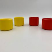 4 vintage egg cups, Sitap France, 1970s