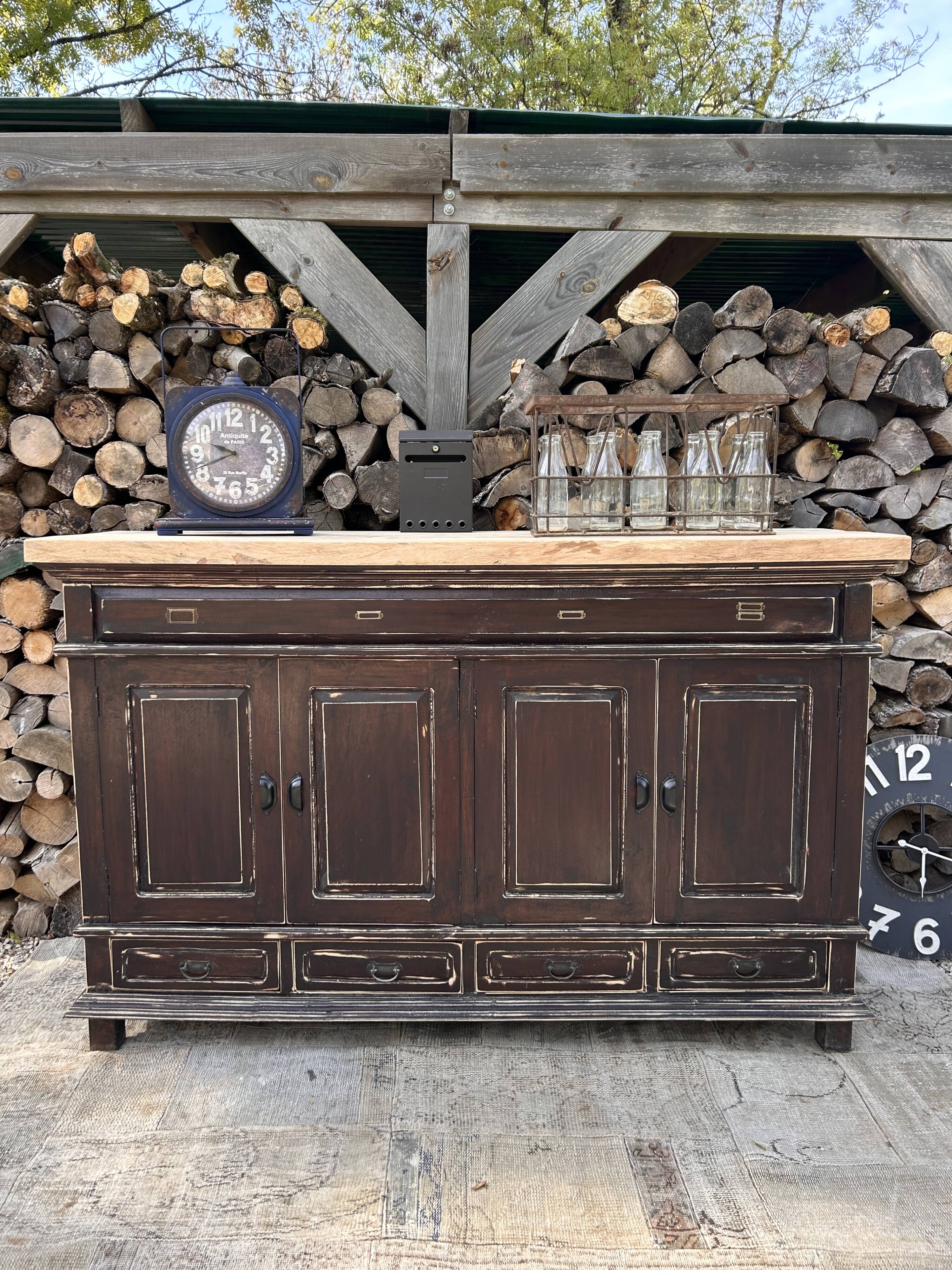 Meuble métier massif ébèné