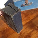 Set of 3 old cardboard suitcases
