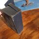 Set of 3 old cardboard suitcases