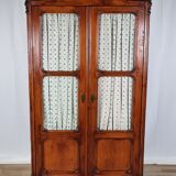 Rustic Wardrobe in Fir with Curtains