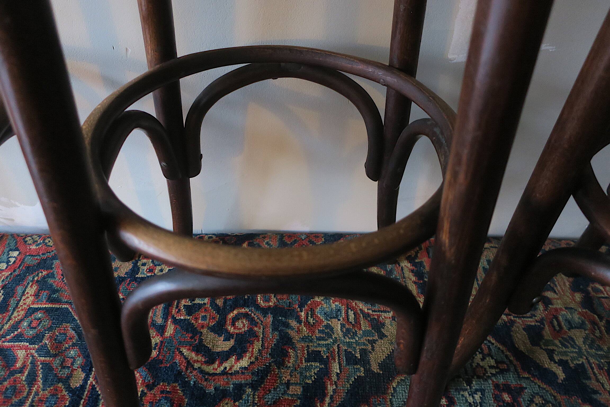 Ensemble de 4 chaises de bar vintage, 1960