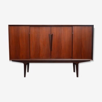 Mid-century teak sideboard with bar section, 60s