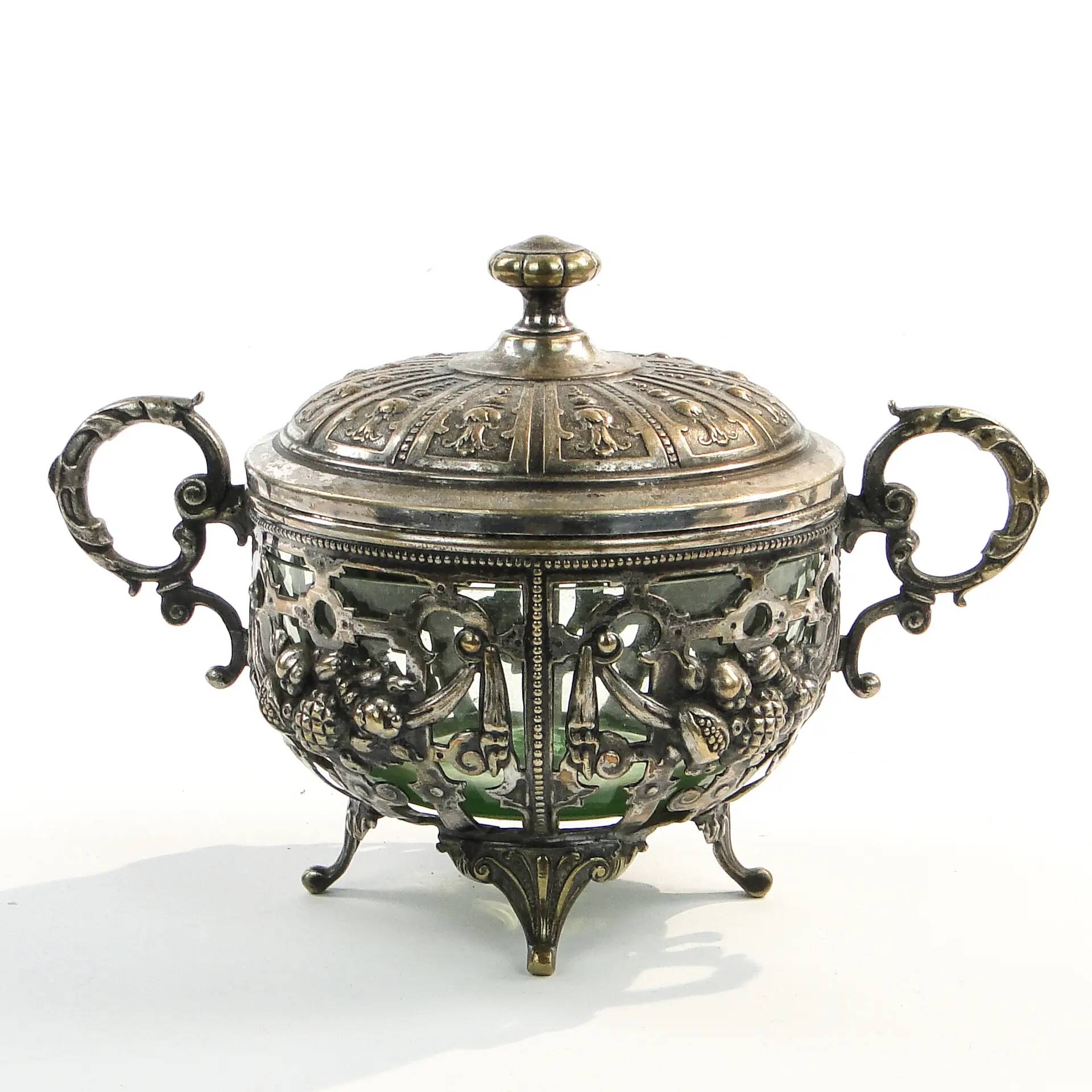 Art Nouveau sugar bowl, WMF, Germany, early 20th century