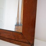 Former beveled mirror and contour wood 72x75cm