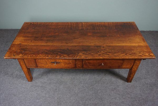 French coffee table in antique wood