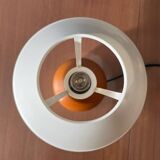 Pair of solid wood ball lamps