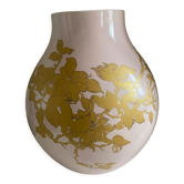 Ceramic vase XXL Jonsberg pink and gold Hella Jongerius Ikea vintage
