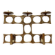 Brutalist metal candlestick from the mid-century by Heinz Goll