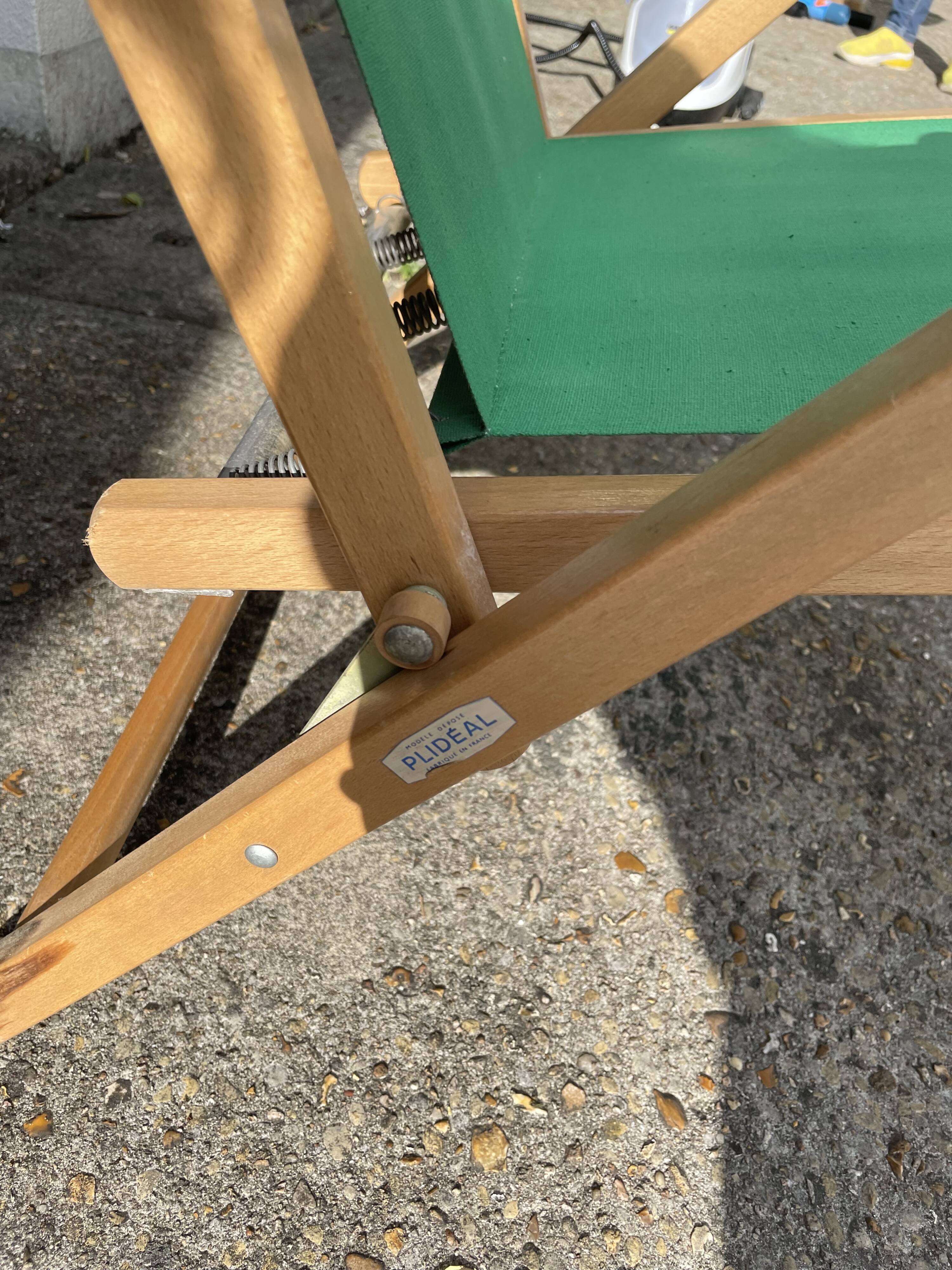 Vintage folding armchair