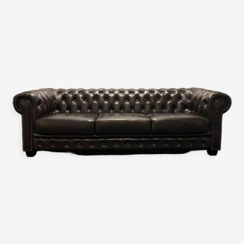 Brown leather Chesterfield vintage Sofa
