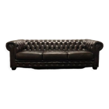 Brown leather Chesterfield vintage Sofa