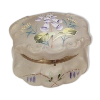 Candy box enamelled glass