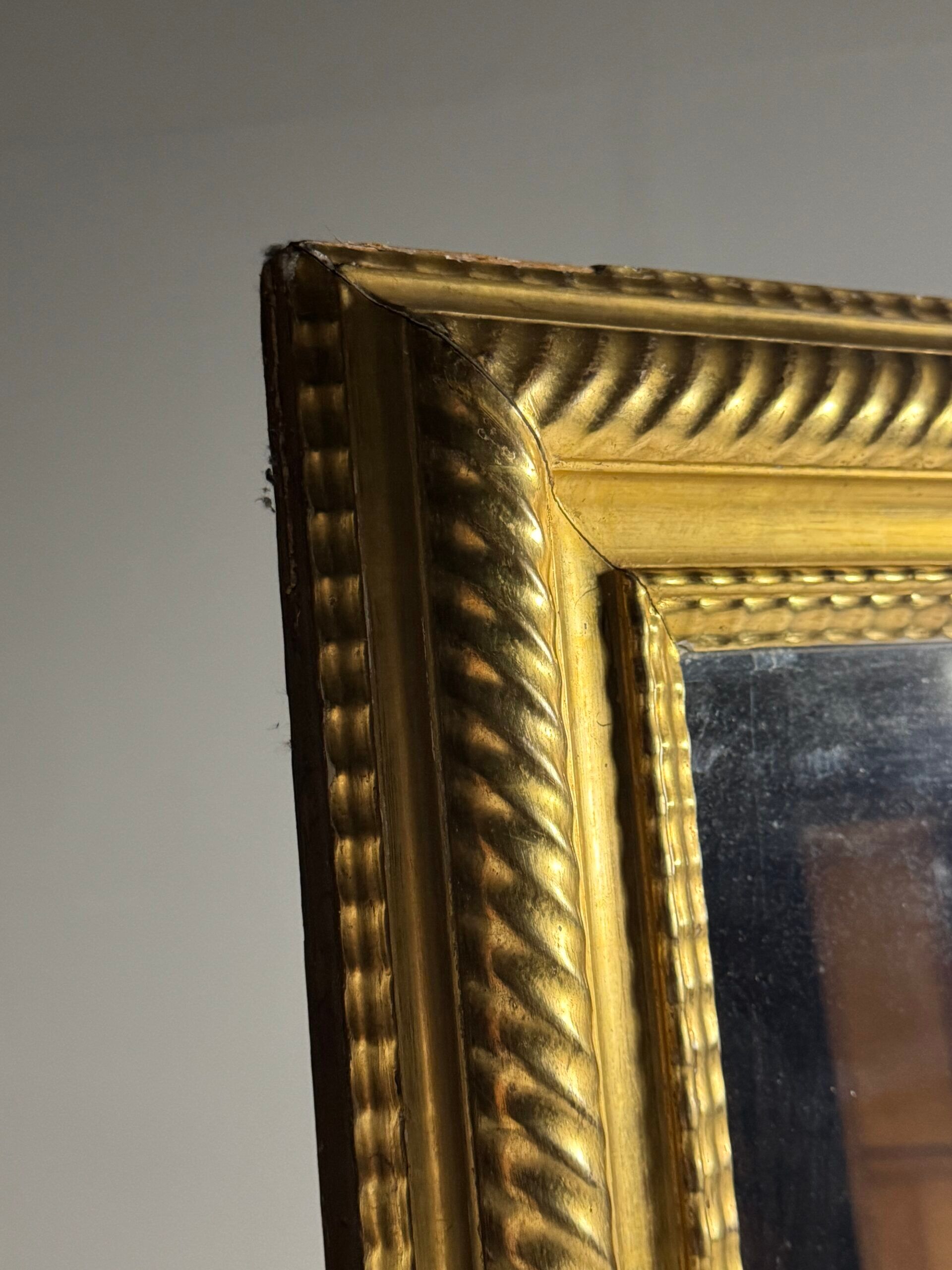 Miroir à cadre ondulé français 187 cm